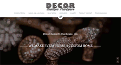 Desktop Screenshot of decorbuildershardware.com